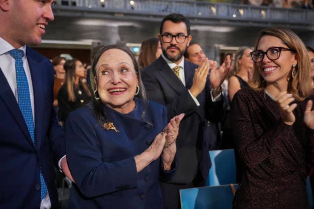 Nobel Peace Prize 2025 Oslo 20251210 The mother of the Nobel Peace Prize laureate, Cor  Copyright: xOlexBerg-Rustenx xNTBx