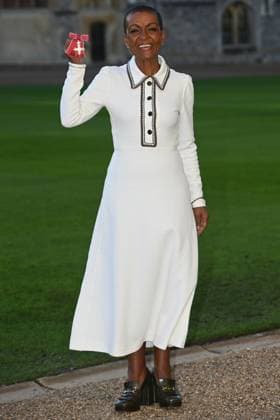 Investiture at Windsor Castle, UK, 10 December 2025 Windsor, UK, 10 December 2025: Adjoa Andoh awarded by Britain s Prince William, Prince of Wales at an investiture at Windsor Castle., Credit:Eddie Mulholland for The Telegraph Avalon UK, Windsor  Copyright: xEddiexMulhollandxforxThexTelegraphx xAvalonx 1058155591