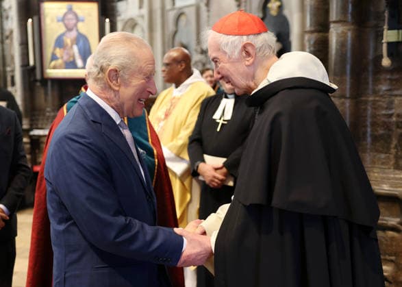 King Charles III Attends Advent Service At Westminster Abbey LONDON, ENGLAND - DECEMBER 10: King Charles III speaks with Timothy Radcliffe at an Advent Service at Westminster Abbey on December 10, 2025 in London, England., Credit:Chris Jackson Avalon United Kingdom, England, London, Westminster Abbey  Copyright: xChrisxJacksonx xAvalonx 1058155625