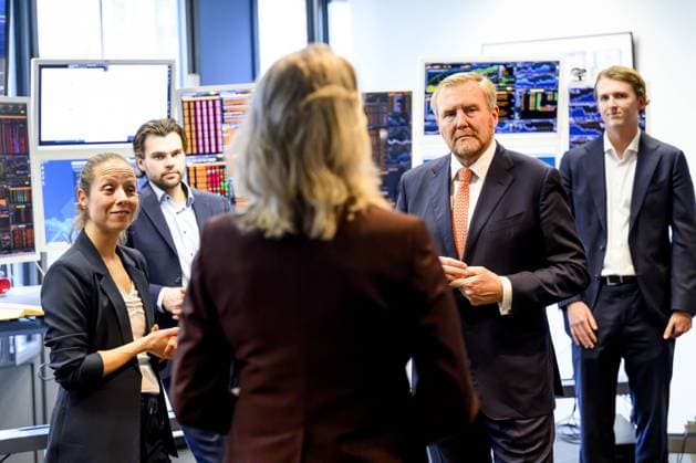 Den Haag, The Netherlands, 2025-12-10 09:21:41 THE HAGUE, 10-12-2025, Ministry of Finance. King Willem-Alexander, accompanied by the Minister of Finance, Eelco Heinen, is on a working visit to the Ministry of Finance s General Treasury Agency in The Hague. PHOTO: NLBeeld Patrick van Emst Credit: NL Beeld Patrick van Emst  Copyright: xx x