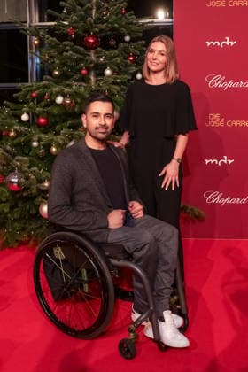 Donations Gala 31 Jose Carreras Gala Tan Caglar and Nadja Bergmann at the 31 Jose Carreras Gala at Mediacity Leipzig on 10 12 2025 Copyright: xEventpressxKochanx