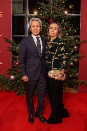 Donations Gala 31 Jose Carreras Gala Alberto Carreras and Ingrid Savaldo at the 31 Jose Carreras Gala at Mediacity Leipzig on 10 12 2025 Copyright: xEventpressxKochanx