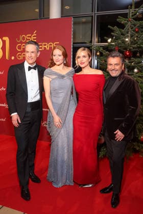 Donations Gala 31 Jose Carreras Gala Sven Lohrig, Barbara Meier, Stephanie Müller Spirra and Thomas Anders at the 31 Jose Carreras Gala at Mediacity Leipzig on 10 12 2025 Copyright: xEventpressxKochanx
