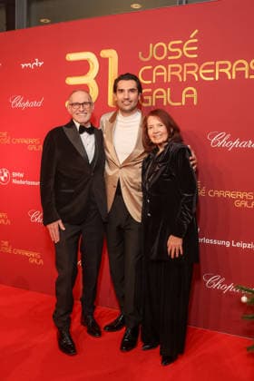Donations Gala 31 Jose Carreras Gala Ed Tetelman, Jonathan Tetelman and Jan Tetelman at the 31 Jose Carreras Gala at Mediacity Leipzig on 10 12 2025 Copyright: xEventpressxKochanx