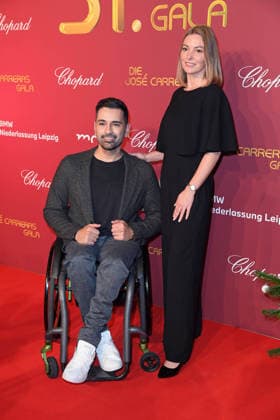 Tan Caglar with girlfriend Nadja Bergmann 31 JOSE CARRERAS GALA at Media City in Leipzig on 10 12 2025