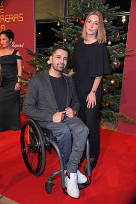 Tan Caglar with girlfriend Nadja Bergmann 31 JOSE CARRERAS GALA at Media City in Leipzig on 10 12 2025