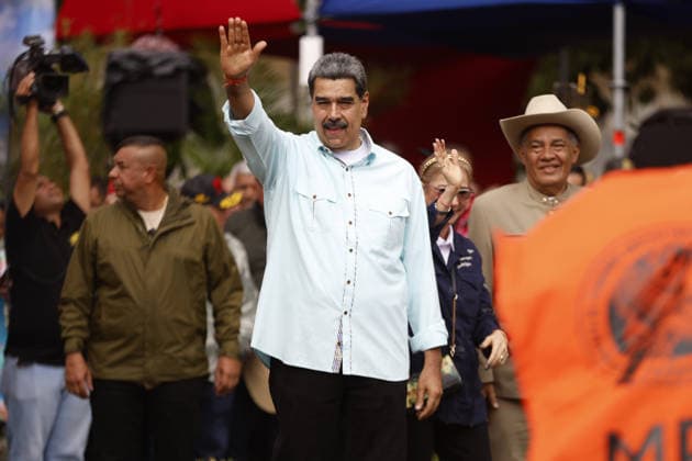 Venezuela marks anniversary of Battle of Santa Ines CARACAS, VENEZUELA - DECEMBER 10: President Nicolás Maduro addresses supporters during a rally marking the anniversary of the 19th-century Battle of Santa Ines in Caracas, Venezuela, on December 10, 2025. Pedro Rances Mattey Anadolu Caracas Venezuela. Editorial use only. Please get in touch for any other usage.  Copyright: x2025xAnadoluxPedroxRancesxMatteyx