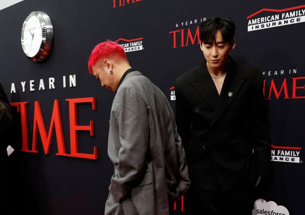 Kevin Woo and Danny Chung arrives on the red carpet when TIME Celebrates A Year In TIME at Current at Chelsea Piers on Wednesday, December 10, 2025 in New York City.  NYP20251210126 JohnxAngelillo