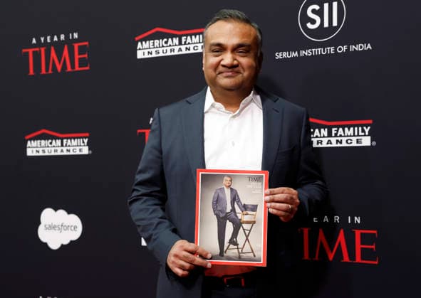 Neal Mohan arrives on the red carpet when TIME Celebrates A Year In TIME at Current at Chelsea Piers on Wednesday, December 10, 2025 in New York City.  NYP20251210142 JohnxAngelillo