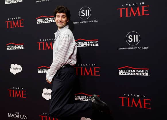 Julian Shapiro-Barnum arrives on the red carpet when TIME Celebrates A Year In TIME at Current at Chelsea Piers on Wednesday, December 10, 2025 in New York City.  NYP20251210130 JohnxAngelillo