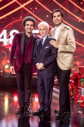 ABBleipzig Rolando Villazon, Jose Carreras and Jonathan Tetelman on stage Participants Guest at the 31 Jose Carreras Gala in the Media City Leipzig, on 10 12 25 Saxony Germany