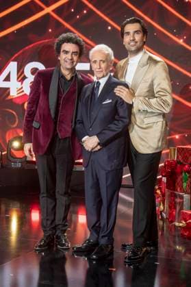 ABBleipzig Rolando Villazon, Jose Carreras and Jonathan Tetelman on stage Participants Guest at the 31 Jose Carreras Gala in the Media City Leipzig, on 10 12 25 Saxony Germany