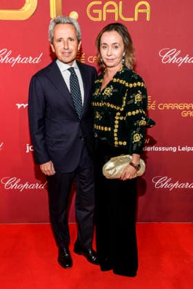 ABBleipzig Albert Carreras and Ingrid Salvado as guests on the red carpet at the 31 Jose Carreras Gala at Media City Leipzig, 10 12 25 Saxony Germany