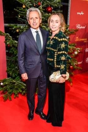ABBleipzig Albert Carreras and Ingrid Salvado as guests on the red carpet at the 31 Jose Carreras Gala at Media City Leipzig, 10 12 25 Saxony Germany
