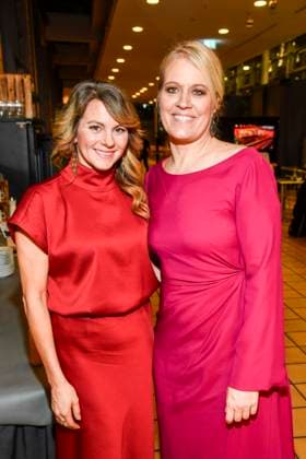 ABBleipzig Louise Bähr Baehr and Ulrike Serini as guests on the red carpet at the 31 Jose Carreras Gala at Media City Leipzig, on 10 12 25 Saxony Germany