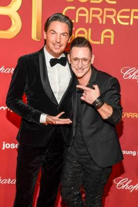 ABBleipzig Jan Pascal Cafe del Mundo and Alexander Kilian Cafe del Mundo as guests on the red carpet at the 31 Jose Carreras Gala at Media City Leipzig, on 10 12 25 Saxony Germany