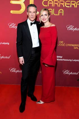 Sven Lorig and Stephanie Müller Spirra on the occasion of the JosÃ Carreras Gala at the Media City Leipzig, Leipzig den 10 12 25 Berlin Germany Germany