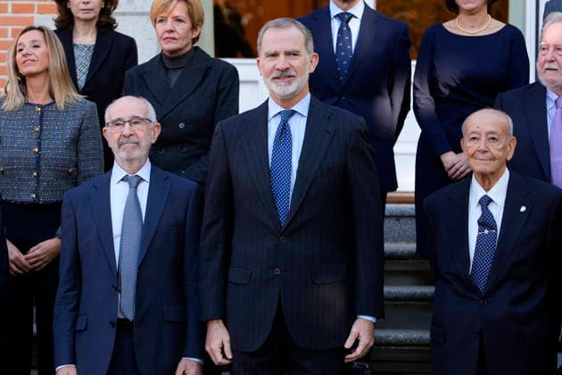 King Felipe VI of Spain receives in audience a delegation from the new Council of the Organization of Consumers and Users (OCU), on the occasion of its 50th anniversary. December 11, 2025. (2025121117)
