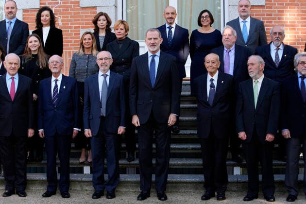 King Felipe VI of Spain receives in audience a delegation from the new Council of the Organization of Consumers and Users (OCU), on the occasion of its 50th anniversary. December 11, 2025. (2025121119)