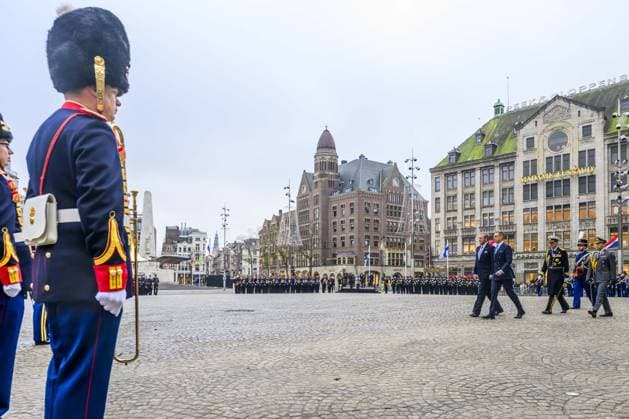 Amsterdam, The Netherlands, 2025-12-11 06:30:14 AMSTERDAM, 11-12-2025, Dam Square. State visit of the President of Finland, Alexander Stubb, to the Netherlands. He is accompanied by his wife, Suzanne Innes-Stubb. King Willem-Alexander and Queen Maxima officially welcome the Finnish President and Mrs. Innes-Stubb on Dam Square in Amsterdam. PHOTO: NLBeeld Patrick van Emst Credit: NL Beeld Patrick van Emst  Copyright: xx x