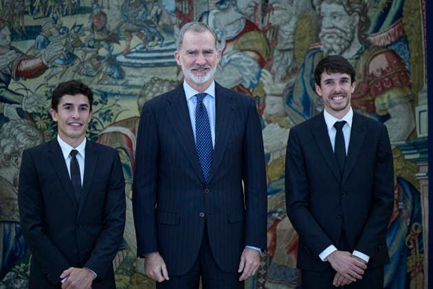 The King receives Marc and Álex Márquez Alentà, champion and runner-up of MotoGP 2025 The King, Felipe VI, receives in audience Marc and Álex Márquez Alentà, champion and runner-up of MotoGP 2025, at the Zarzuela Palace, on December 11, 2025, in Madrid Spain 11 DECEMBER 2025 Jesús Hellí Espana  Copyright: xJesusxHellinx 7163641