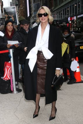NEW YORK, NY- DECEMBER 10: Naomi Watts seen arriving at the screening on Song Sung Blue at the Robin Williams Center-SAG-AFTRA Foundation in New YorkCity on December 10, 2025. Copyright: xRWx