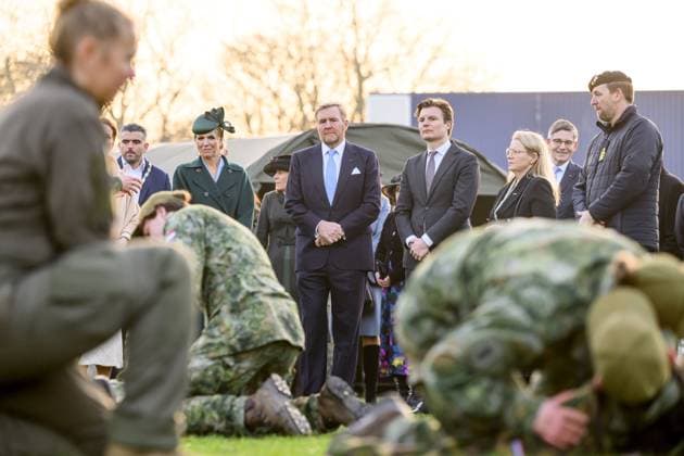 Amsterdam, The Netherlands, 2025-12-11 12:08:27 AMSTERDAM, 11-12-2025, Marineterrein State visit of the President of Finland, Alexander Stubb, to the Netherlands. He is accompanied by his wife, Suzanne Innes-Stubb. At the Marineterrein (MEA), the Royal Couple, the Finnish President, and Mrs. Innes-Stubb will visit the Amsterdam Drone Lab, where they will learn about the use of drones for various civilian purposes, with relevance to the energy and defense sectors. Students and instructors will discuss topics including Defensity College. PHOTO: NLBeeld Patrick van Emst Credit: NL Beeld Patrick van Emst Copyright: xx x