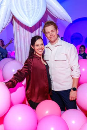 Opening of Bubble Planet The Experience Museum Nadja Jo Klapper and Johannes Heinrichs at the opening of Bubble Planet The Experience Museum for all the Senses at Arena Berlin on 11 12 2025 Copyright: xEventpressxKochanx