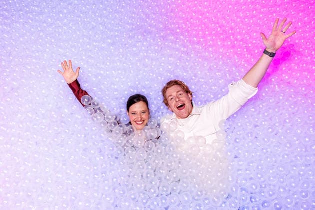 Opening of Bubble Planet The Experience Museum Nadja Jo Klapper and Johannes Heinrichs at the opening of Bubble Planet The Experience Museum for all the Senses at Arena Berlin on 11 12 2025 Copyright: xEventpressxKochanx