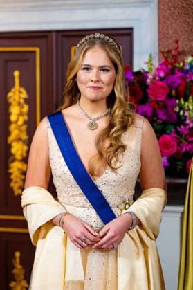 State visit of Finland to the Netherlands, Amsterdam, The Netherlands - 11 Dec 2025 Princess Amalia during the state banquet at the Royal Palace in Amsterdam during the state visit of Finland to the Netherlands. Amsterdam The Netherlands  Copyright: xMischaxSchoemakerx