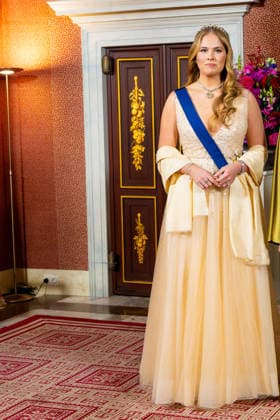 State visit of Finland to the Netherlands, Amsterdam, The Netherlands - 11 Dec 2025 Princess Amalia during the state banquet at the Royal Palace in Amsterdam during the state visit of Finland to the Netherlands. Amsterdam The Netherlands  Copyright: xMischaxSchoemakerx