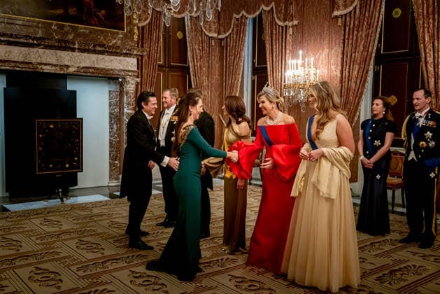 State visit of Finland to the Netherlands, Amsterdam, The Netherlands - 11 Dec 2025 Jari Litmanen, Princess Amalia, King Willem-Alexander, Queen Maxima, President Alexander Stubb, Suzanne Innes-Stubb during the state banquet at the Royal Palace in Amsterdam during the state visit of Finland to the Netherlands. Amsterdam The Netherlands  Copyright: xDPPA POOLx