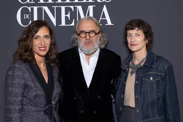 Andre Bazin - Cahiers Du Cinema Prize Julie Lethiphu, Gregoire Chertok, Elsa Heizmann attends the Andre Bazin - Cahiers Du Cinema-Chanel Prize at La Coupole on December 11, 2025 in Paris, France. Photo by Nasser Berzane ABACAPRESS.COM Paris France  Copyright: xBerzanexNasser ABACAx