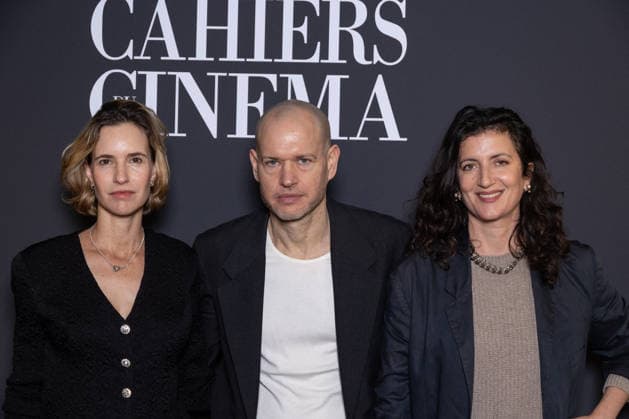 Andre Bazin - Cahiers Du Cinema Prize Naama Preis, Nadav Lapid, Judith Lou Levy attends the Andre Bazin - Cahiers Du Cinema-Chanel Prize at La Coupole on December 11, 2025 in Paris, France. Photo by Nasser Berzane ABACAPRESS.COM Paris France  Copyright: xBerzanexNasser ABACAx