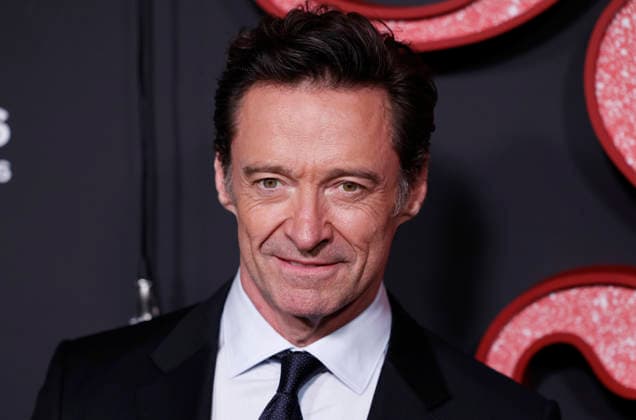 Hugh Jackman arrives on the red carpet at the Focus Features Song Sung Blue New York Premiere at AMC Lincoln Square Theater on Thursday, December 11, 2025 in New York City.  NYP20251211119 JohnxAngelillo