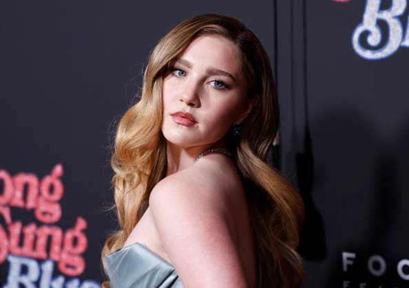 Ella Anderson arrives on the red carpet at the Focus Features Song Sung Blue New York Premiere at AMC Lincoln Square Theater on Thursday, December 11, 2025 in New York City.  NYP20251211128 JohnxAngelillo