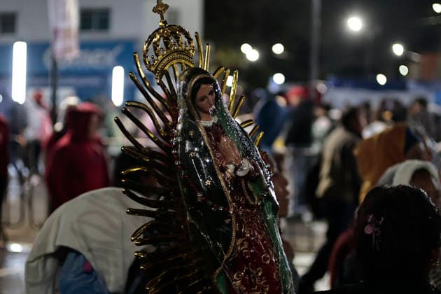 December 11, 2025, Mexico, Cdmx, Mexico: Millions of Catholic pilgrims arrive at the Basilica of Guadalupe to celebrate the birthday of Our Lady of Guadalupe, commemorating her apparition on Tepeyac Hill. They come from all over the country to give thanks to the Virgin of Guadalupe for health, wealth, employment, and for miracles granted. This temple is the most important in the world after the Vatican. Mexico Mexico - ZUMAp204 20251211_zip_p204_075 Copyright: xJosuexPerezx