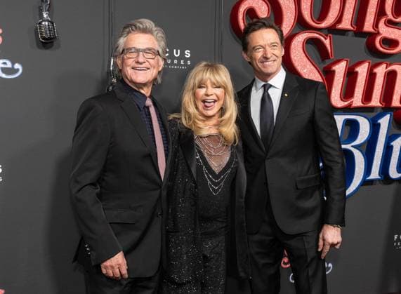 December 11, 2025, Bronx, New York, USA: Kurt Russell, Goldie Hawn and Hugh Jackman attend premiere of Song Sung Blue by FocusFeatures at AMC Lincoln Square in New York, NY on December 11, 2025 Bronx USA - ZUMAr339 20251211_znp_r339_174 Copyright: xLevxRadinx