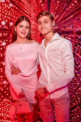ABBberlin Leni Summer and Tyler von Jascheroff as guests at the opening of Bubble Planet Das Erlebnismuseum für alle Sinne in der Arena Berlin 11 12 2025 Berlin Germany