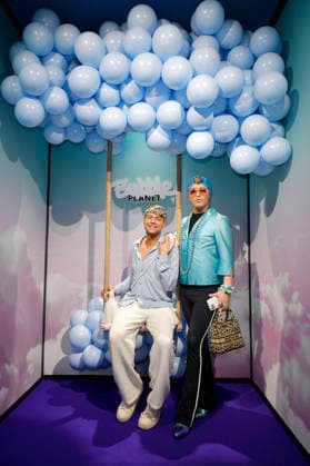 Julian F M Stoeckel with partner Marcell Damaschke at the opening of the exhibition Bubble Planet Das Erlebnismuseum für alle Sinne in der Arena Berlin Berlin, 11 12 2025 Foto:xM.xBehrensx xFuturexImagex bubble_5286