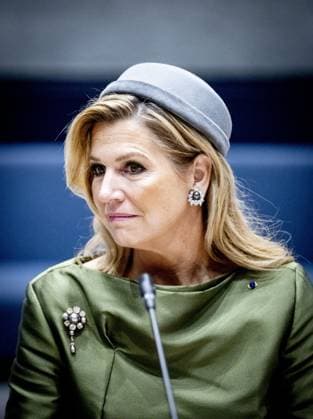 RIJSWIJK - Queen Maxima and Mrs. Innes-Stubb and a welcome by Mrs. Huri Sahin, Mayor of the Municipality of Rijswijk, for a conversation with relatives of victims of femicide and experts with experience of domestic violence. ANP HOLLANDSE HOOGTE ROBIN UTRECHT netherlands out - belgium out  Copyright: xx x544650542x originalFilename: 544650542.jpg