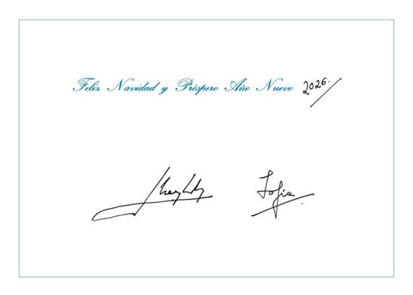 The emeritus kings surprise with unexpected Christmas greeting Images of the Christmas card chosen by King Juan Carlos and Queen Sofia to congratulate Christmas, on December 12, 2025, in Madrid Spain FAMOUS KINGS KINGS EMERITES Casa de S M el Rey 12 12 2025 Madrid Madrid Madrid Spain  Copyright: xCasaxdexS.M.xelxReyx 7165115