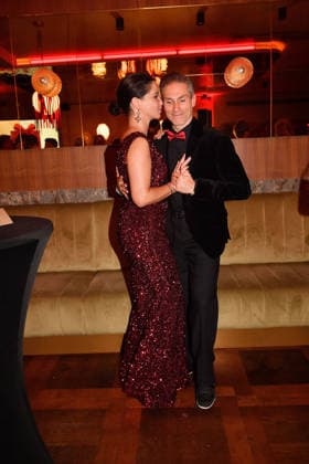 Christian Polanc and Laura Brand at Cathy s Charity Christmas Event at the Living Hotel Das Viktualienmarkt on 11 12 2025 in Munich Cathy Hummels Charity Christmas Event in Munich
