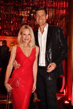 Sonja Kiefer and Cedric Schwarz at Cathy s Charity Christmas Event at the Living Hotel Das Viktualienmarkt on 11 12 2025 in Munich Cathy Hummels Charity Christmas Event in Munich