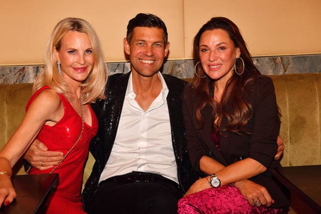 Sonja Kiefer, Cedric Schwarz and Simone Ballack at Cathy s Charity Christmas Event at the Living Hotel Das Viktualienmarkt on 11 12 2025 in Munich Cathy Hummels Charity Christmas Event in Munich
