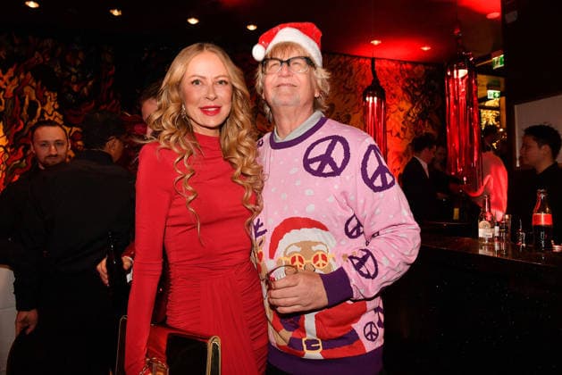 Jenny Elvers and Martin Krug at Cathy s Charity Christmas Event at the Living Hotel Das Viktualienmarkt on 11 12 2025 in Munich Cathy Hummels Charity Christmas Event in Munich
