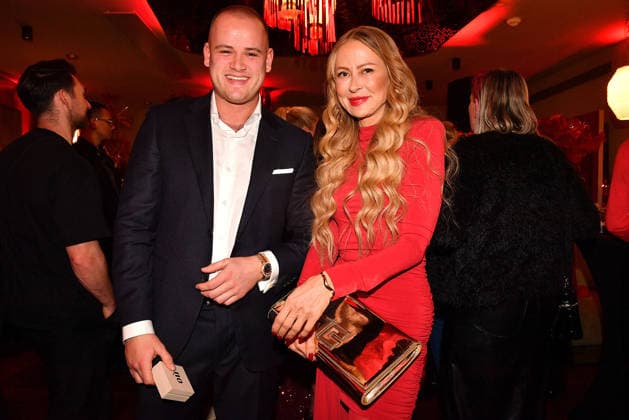 Paul Jolig and Jenny Elvers at Cathy s Charity Christmas Event at the Living Hotel Das Viktualienmarkt on 11 12 2025 in Munich Cathy Hummels Charity Christmas Event in Munich