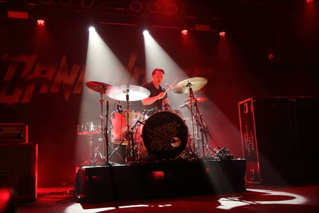 Rich Knox from the band Danko Jones at a concert at the Astra Kulturhaus in Berlin, December 12, 2025 Danko Jones concert Berlin