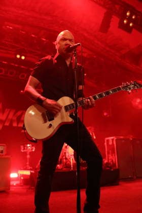 Danko Jones from the band Danko Jones at a concert at Astra Kulturhaus in Berlin, December 12, 2025 Danko Jones concert Berlin