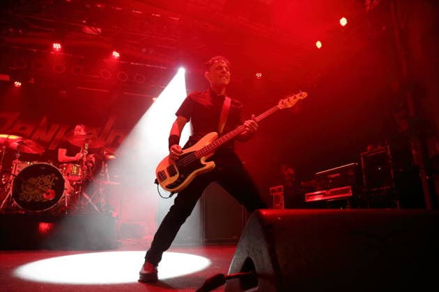 John Calabrese from the band Danko Jones at a concert at the Astra Kulturhaus in Berlin, December 12, 2025 Danko Jones concert Berlin